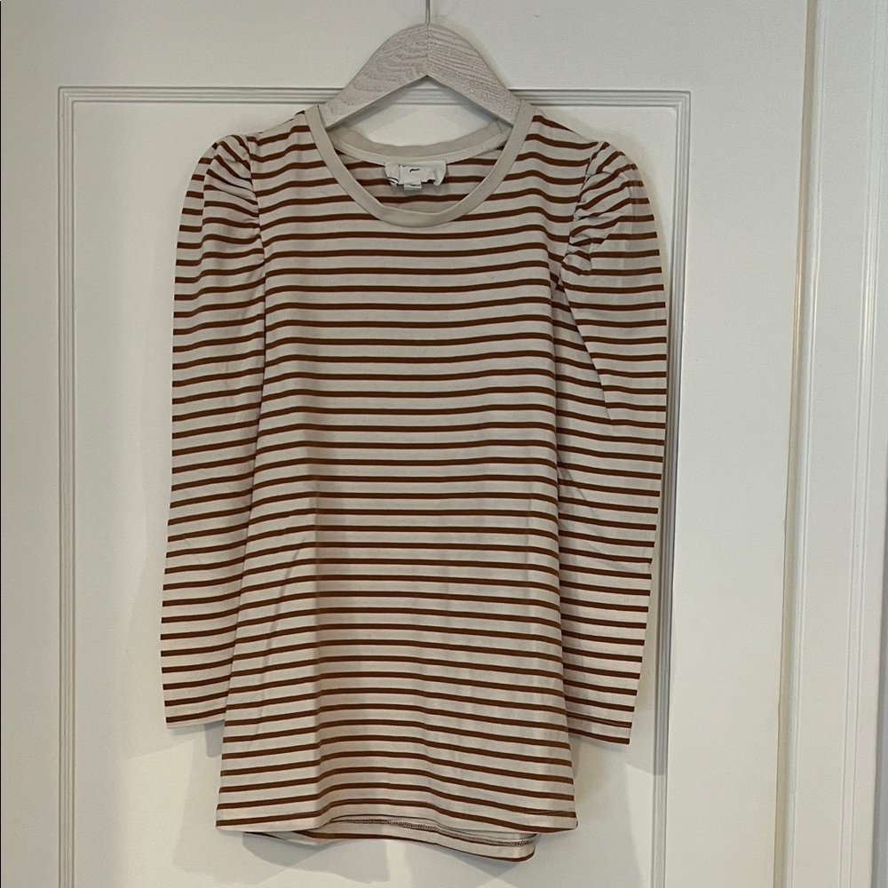 Tuckernuck Pomander Place Striped Puff Sleeve Top